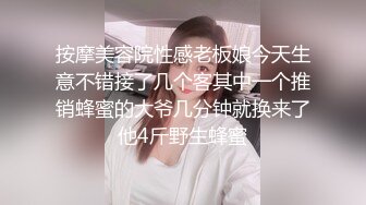 按摩美容院性感老板娘今天生意不错接了几个客其中一个推销蜂蜜的大爷几分钟就换来了他4斤野生蜂蜜