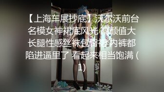 【上海车展抄底】沃尔沃前台名模女神裙底风光 高颜值大长腿性感丝袜包臀裙 内裤都陷进逼里了 看起来相当饱满 (1)