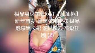 极品身材美乳网红【仙仙桃】新年首发-暗黑兔吊带袜 极品魅惑黑长裙 速插粉穴 高潮狂喷 (2)